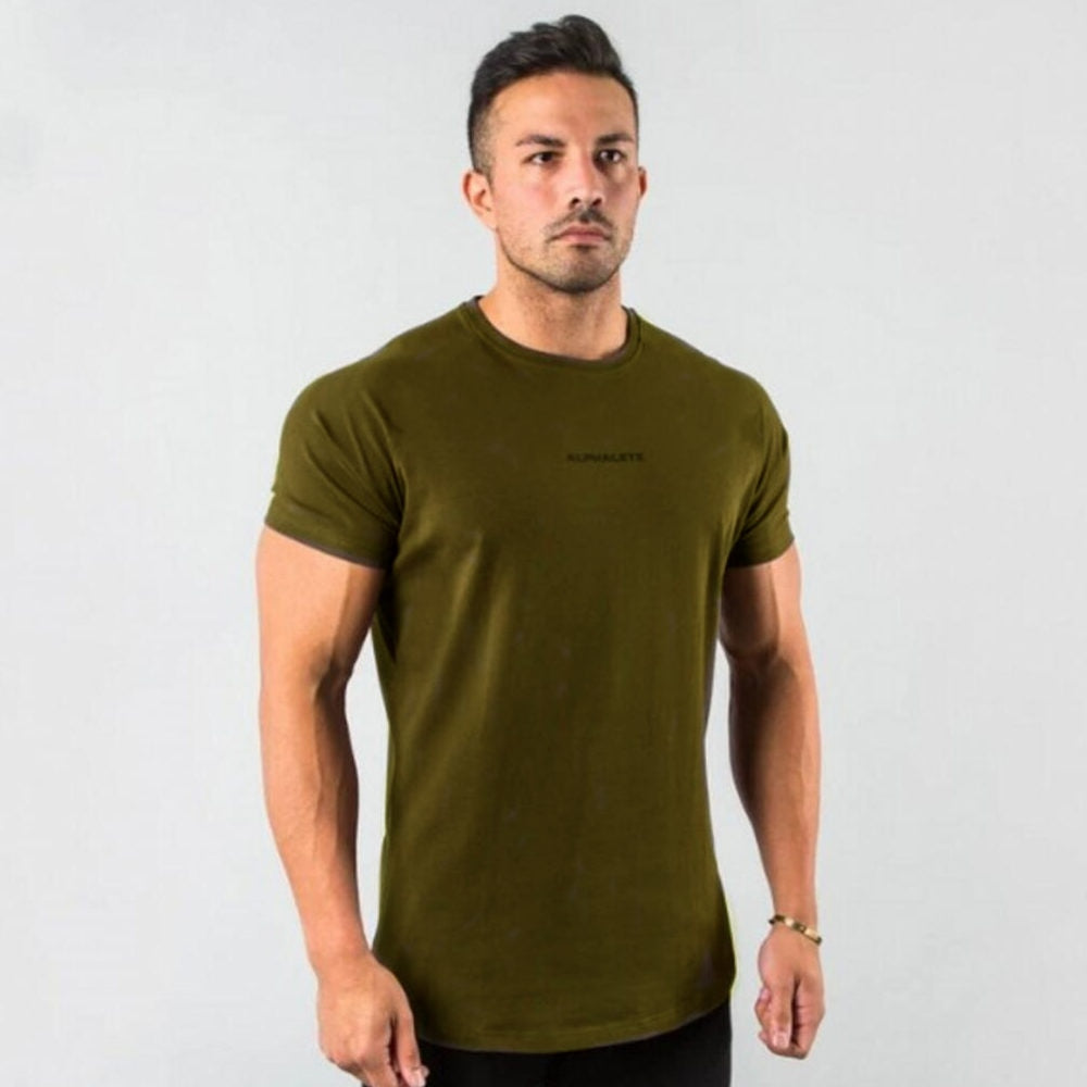 Men Fitted Gym T-Shirt - fydaskepas