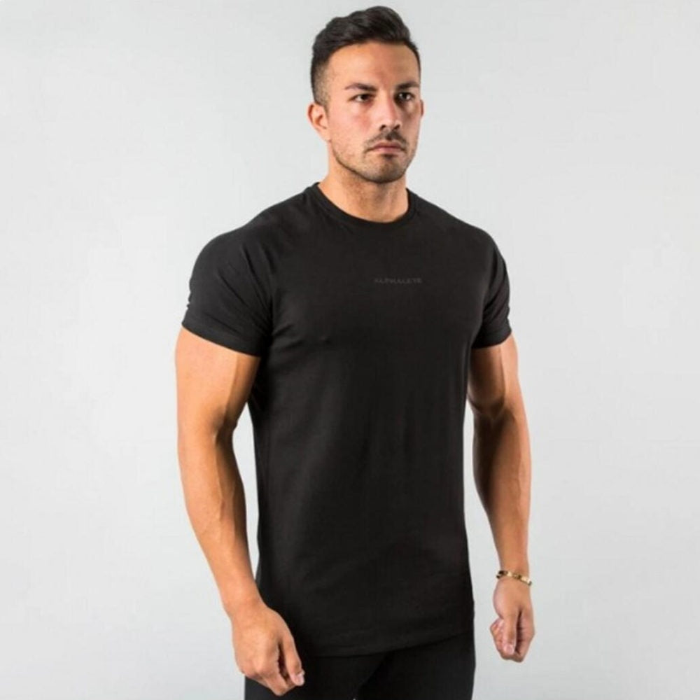 Men Fitted Gym T-Shirt - fydaskepas