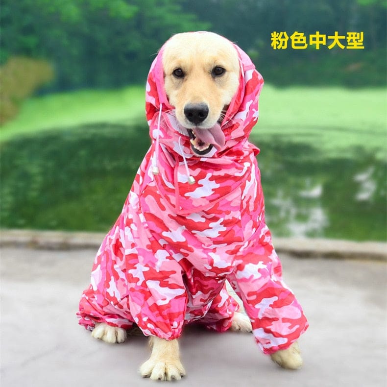 Dog Raincoat-Waterproof Jumpsuit - fydaskepas