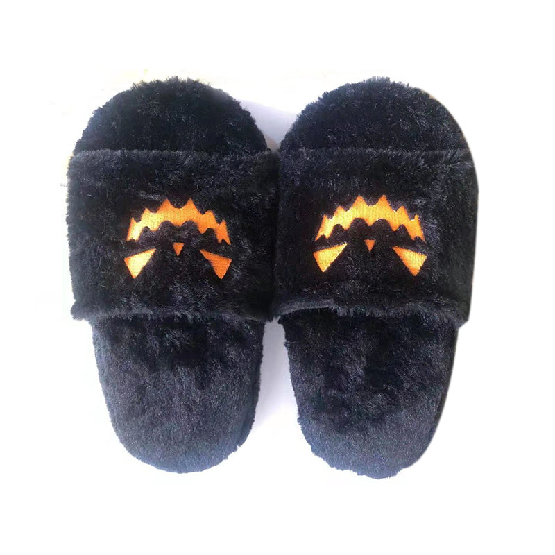 Women Plush Pumpkin Slippers - fydaskepas