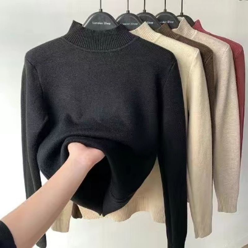 Women Turtleneck Autumn Winter Sweater - fydaskepas