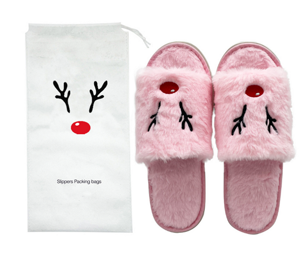 Women Christmas Slippers Plush Shoes - fydaskepas