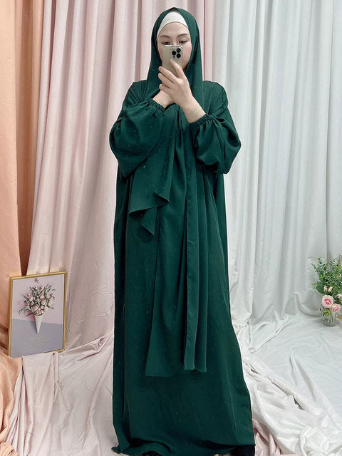 Hooded Abaya Long Dresses Women - fydaskepas