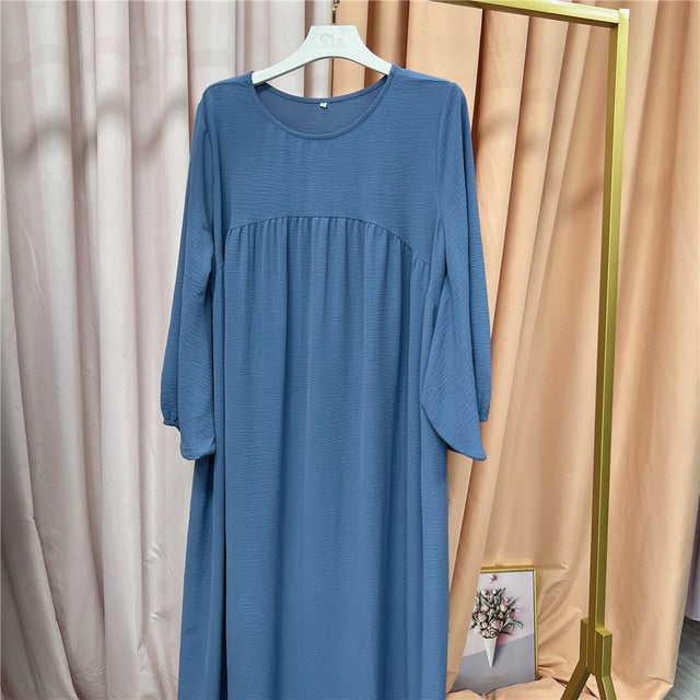 Solid Color Abayas for Women - fydaskepas