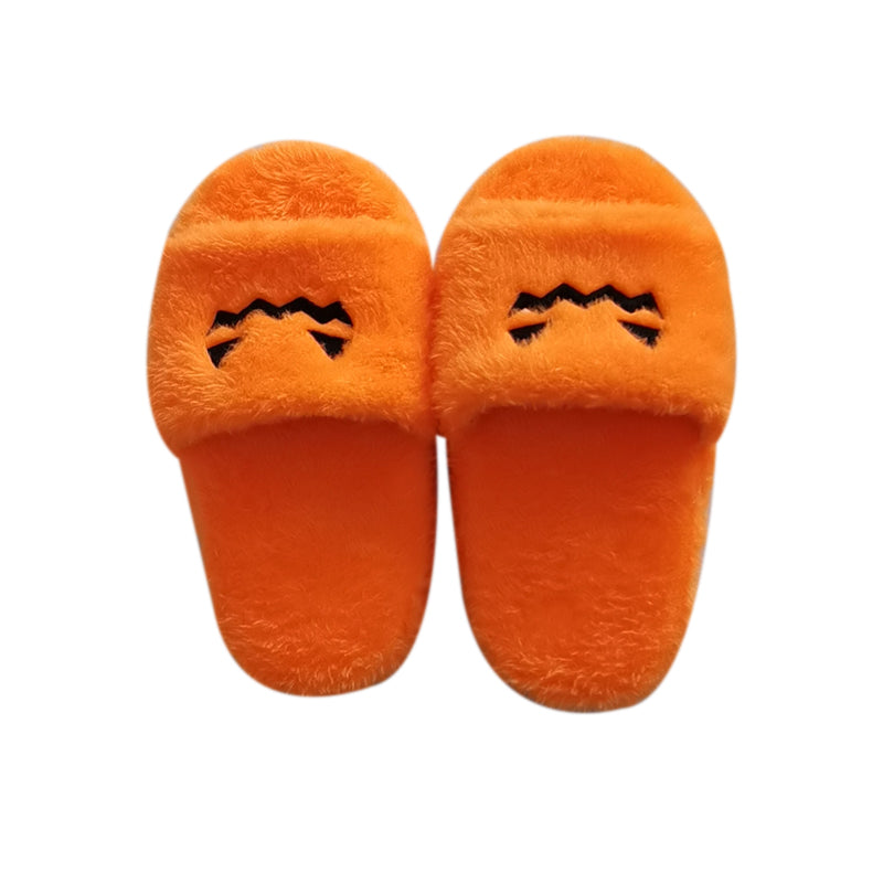 Women Plush Pumpkin Slippers - fydaskepas