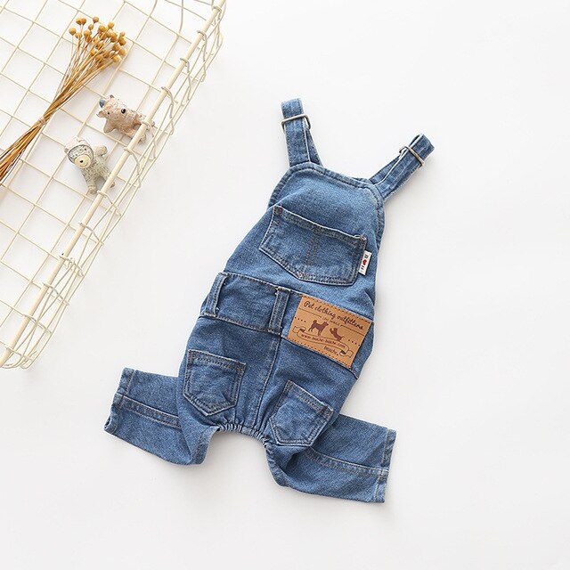 Blue Jeans Dog Overalls - fydaskepas