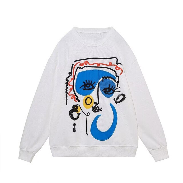 Women Fashion Printing Basic Sweatshirts - fydaskepas