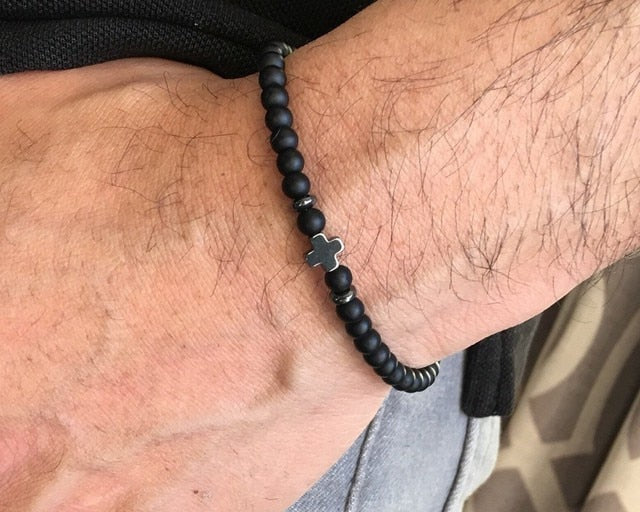 Cross Charm Bracelet For Men - fydaskepas