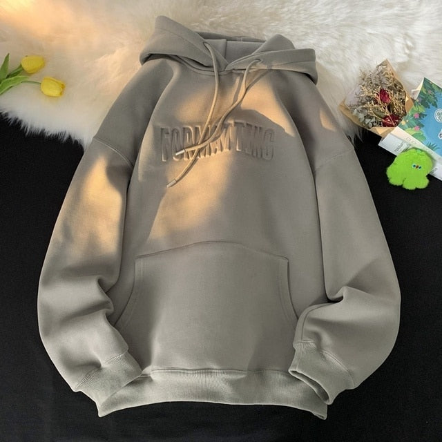 Winter Letter Women Thicken Hoodies - fydaskepas