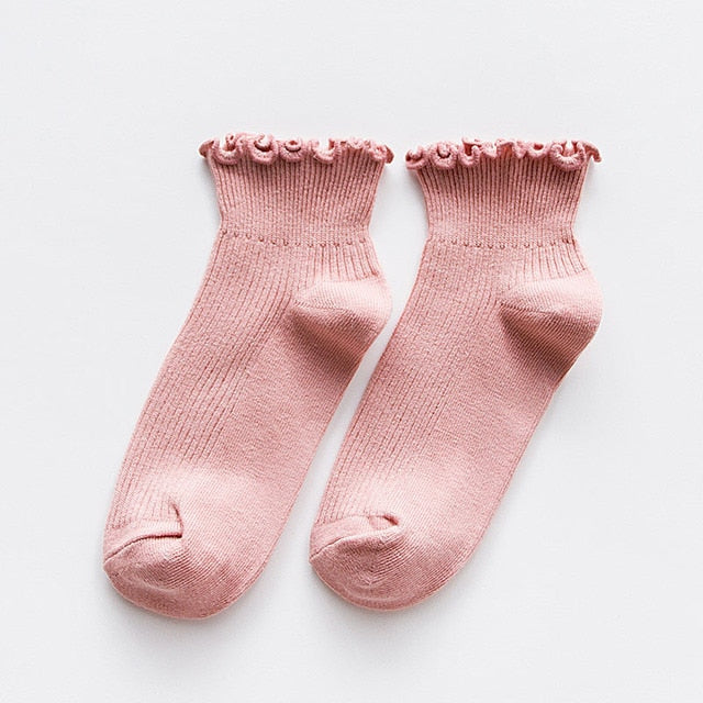 Women Frilly Ruffle Socks Lolita Style - fydaskepas