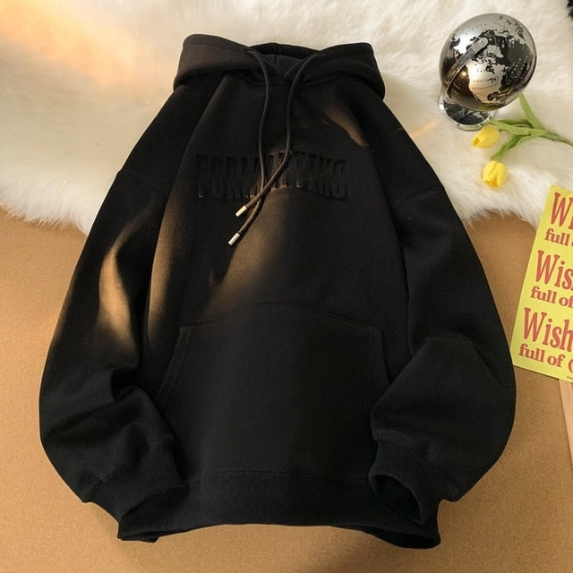 Winter Letter Women Thicken Hoodies - fydaskepas