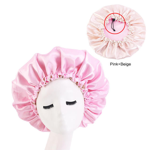 Women Satin Sleeping / Shower Cap - fydaskepas