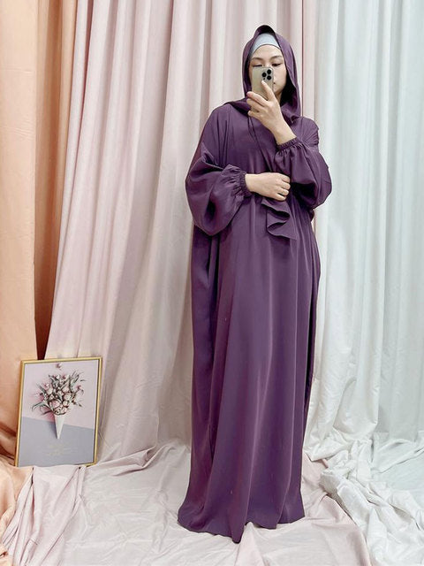 Hooded Abaya Long Dresses Women - fydaskepas