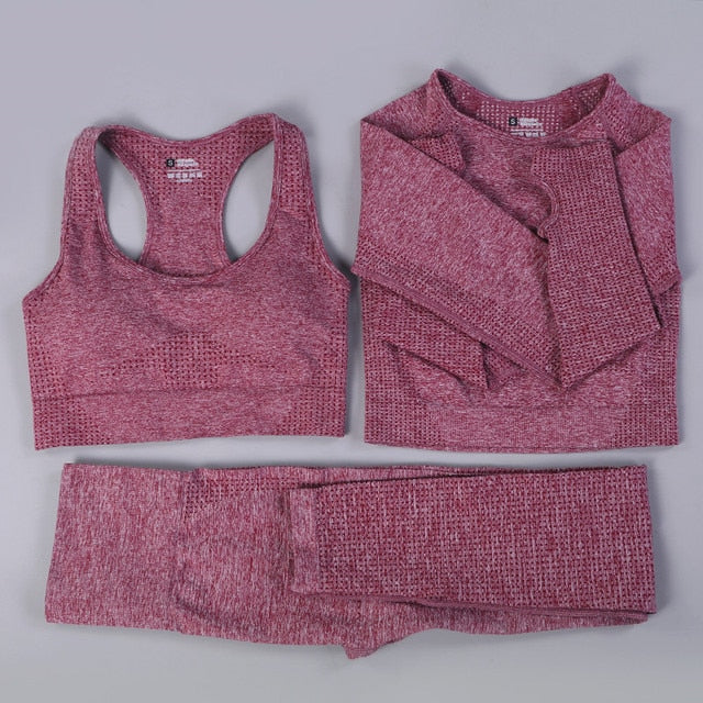 2/3PCS Seamless Women Workout Sportswear - fydaskepas