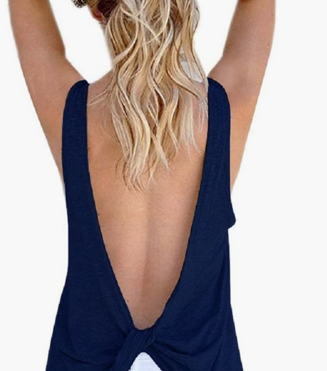 Women Sleeveless Backless Top - fydaskepas