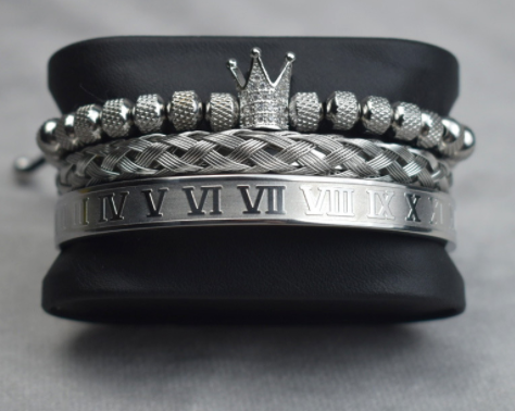 Roman Royal Charm Men Bracelets Stainless Steel - fydaskepas