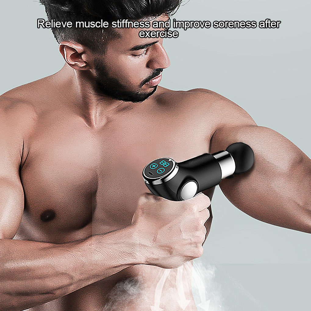 LCD Electric Massage Gun - fydaskepas