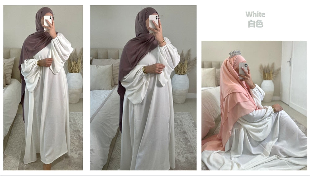 Solid Color Abayas for Women - fydaskepas