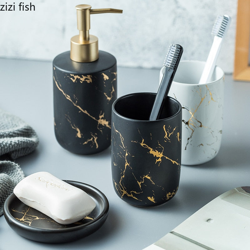 Nordic Matte Bathroom Accessories Set - fydaskepas