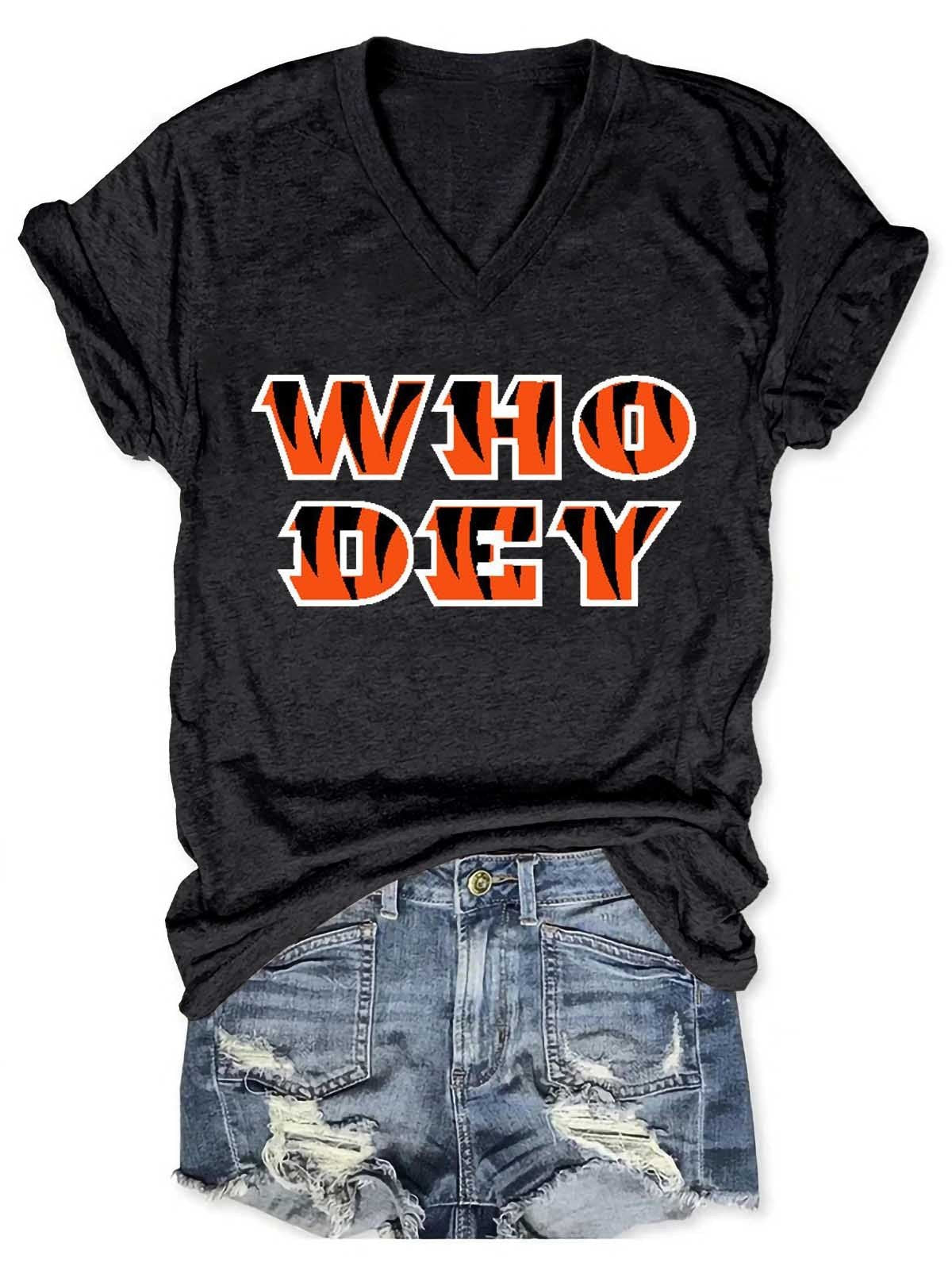 Women Who Dey V-Neck Shirt - fydaskepas