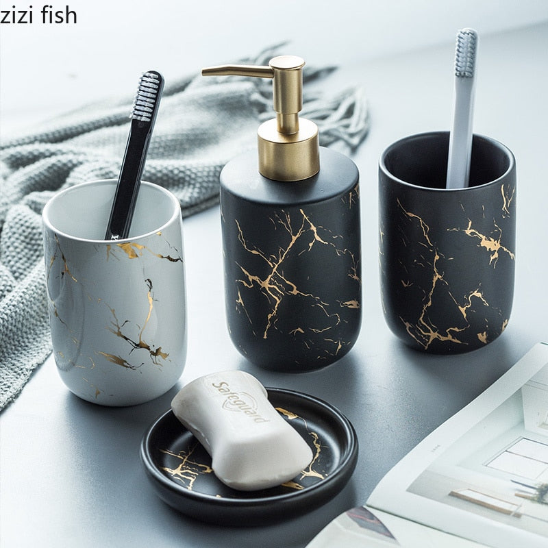 Nordic Matte Bathroom Accessories Set - fydaskepas