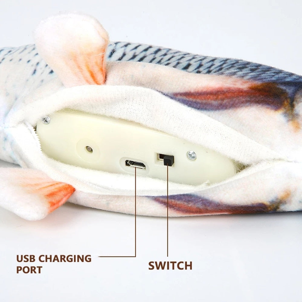 Pets Interactive Electronic Floppy Fish Toys - fydaskepas
