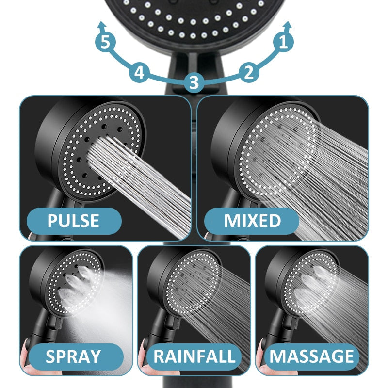 Water Saving Massage Shower Head - fydaskepas