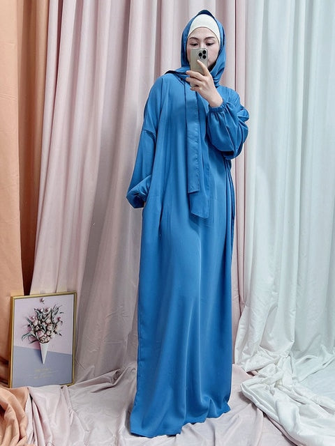 Hooded Abaya Long Dresses Women - fydaskepas