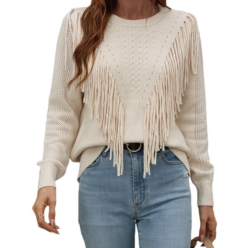 Women Tassels Autumn Sweaters - fydaskepas