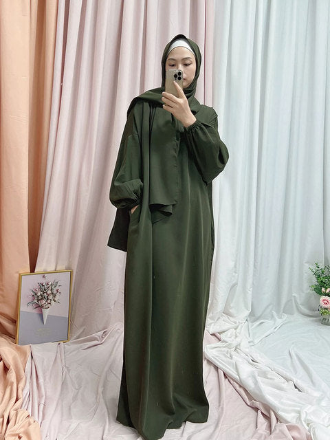 Hooded Abaya Long Dresses Women - fydaskepas