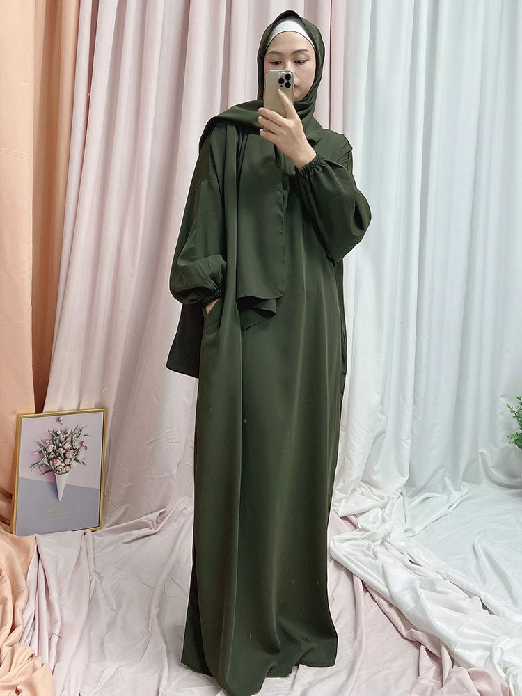 Hooded Abaya Long Dresses Women - fydaskepas