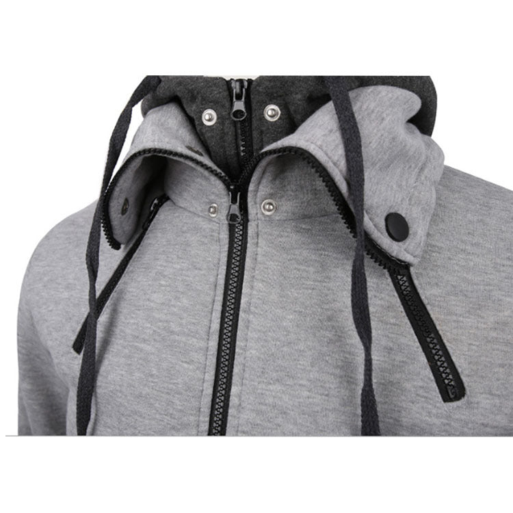 Double Zipper Hoodie Jacket for Men - fydaskepas