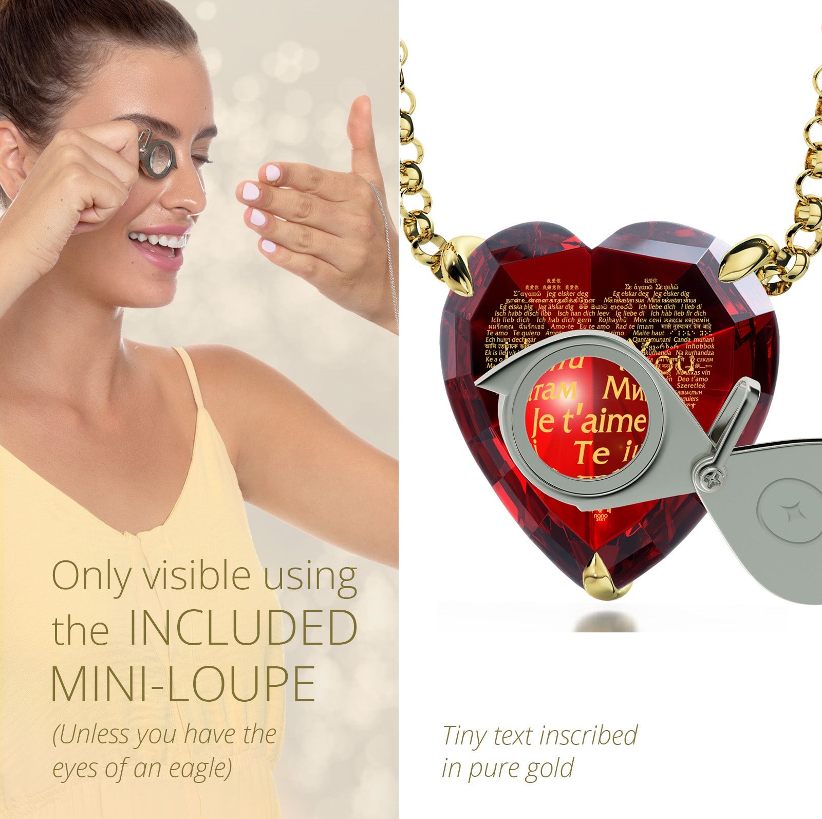 Gold Plated Silver Heart Jewelry Set - fydaskepas