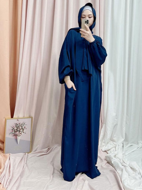 Hooded Abaya Long Dresses Women - fydaskepas