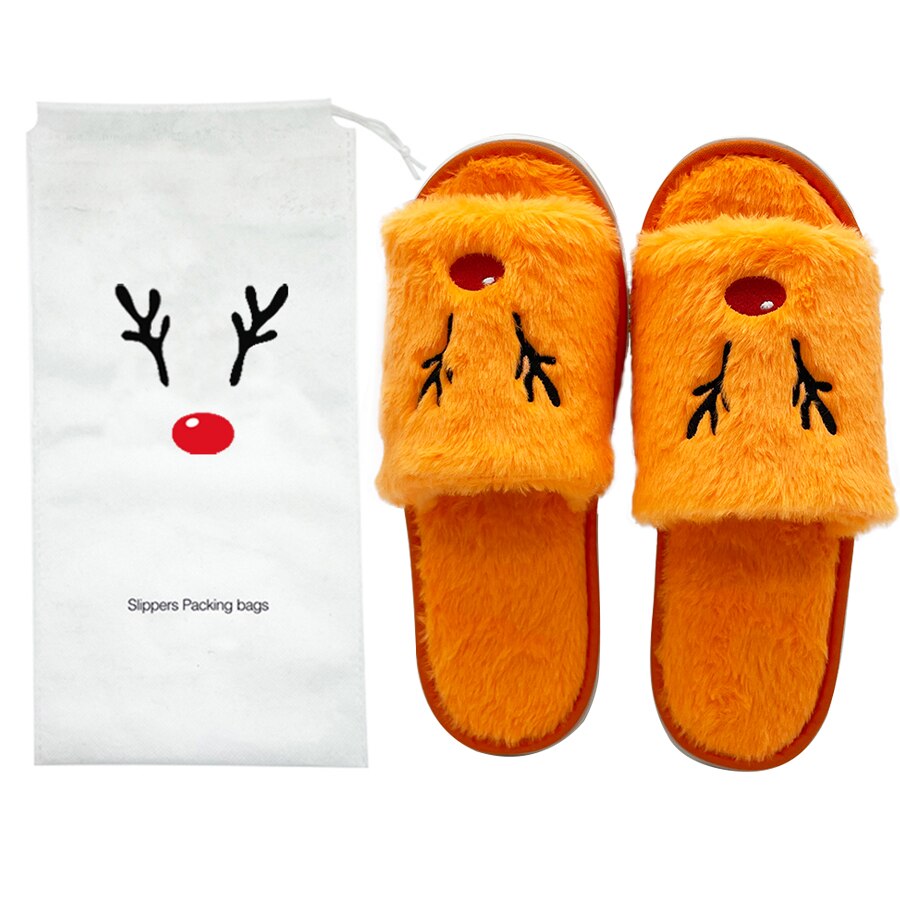 Women Christmas Slippers Plush Shoes - fydaskepas