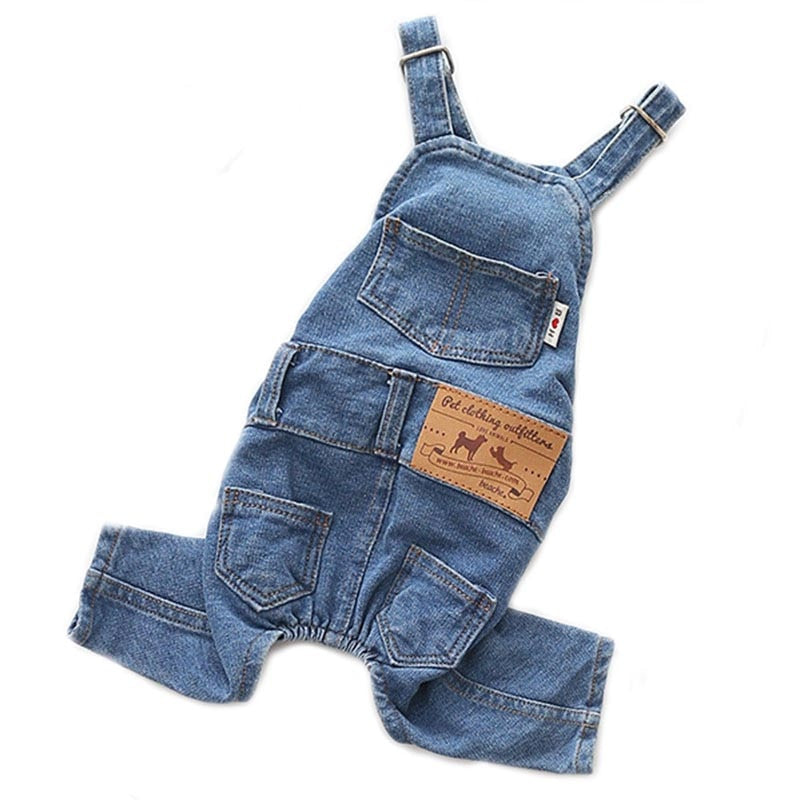 Blue Jeans Dog Overalls - fydaskepas