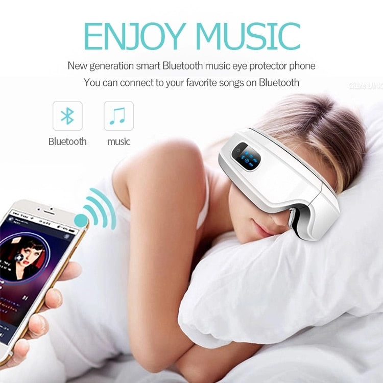 Eyes Mask With Music Airbag Massage - fydaskepas