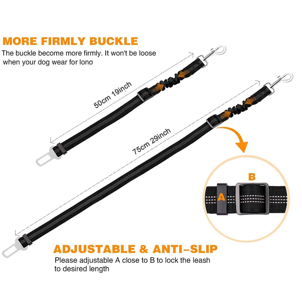 Adjustable Dog Seat Belt - fydaskepas