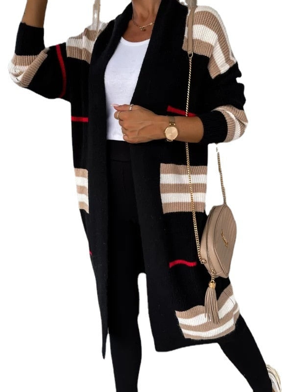 Women Stripe Sweater Casual Wear - fydaskepas