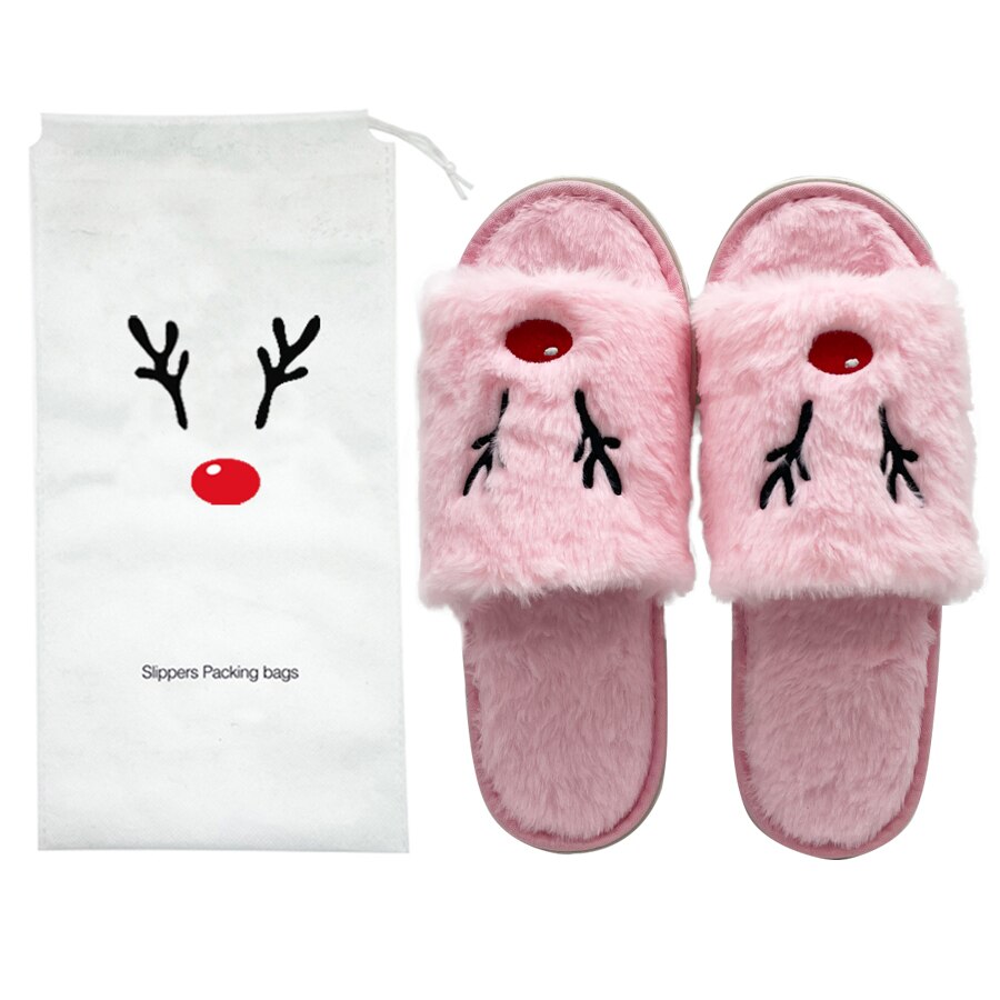 Women Christmas Slippers Plush Shoes - fydaskepas