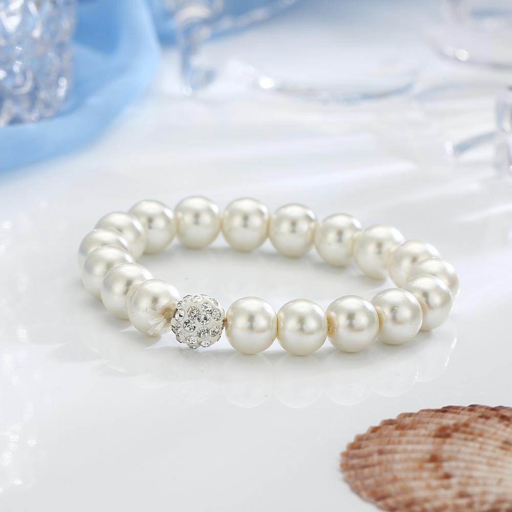 3 Piece Pearl and Shamballa Jewelry Set - fydaskepas