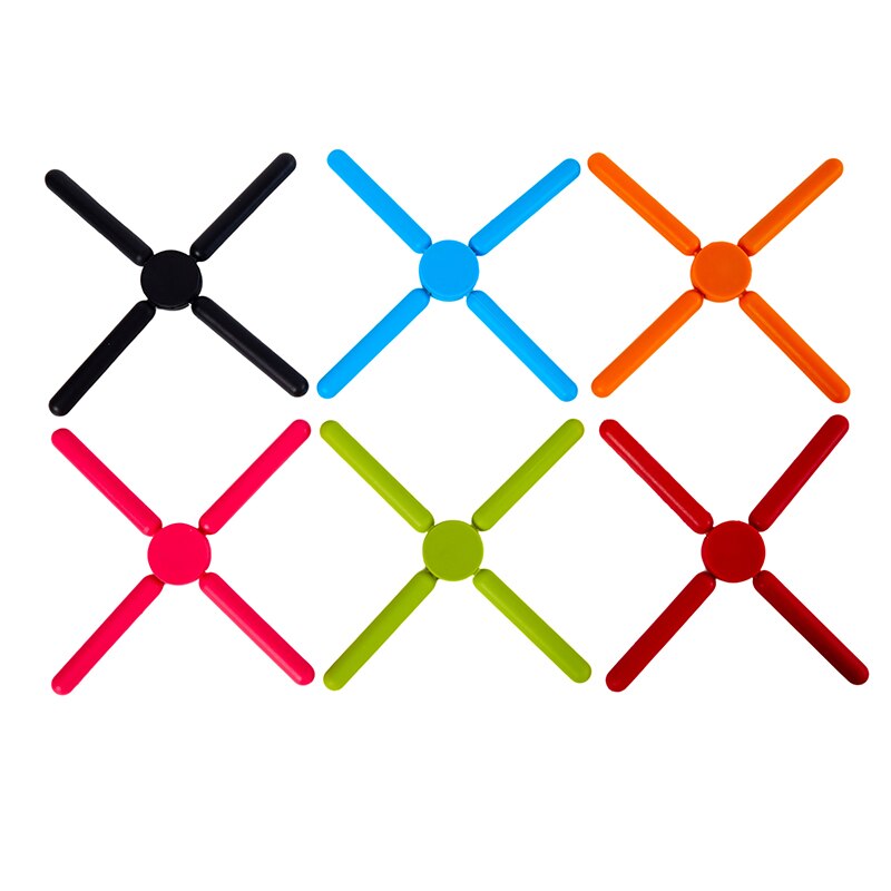 Kitchen Utility Foldable Cross Silicone Trivets - fydaskepas