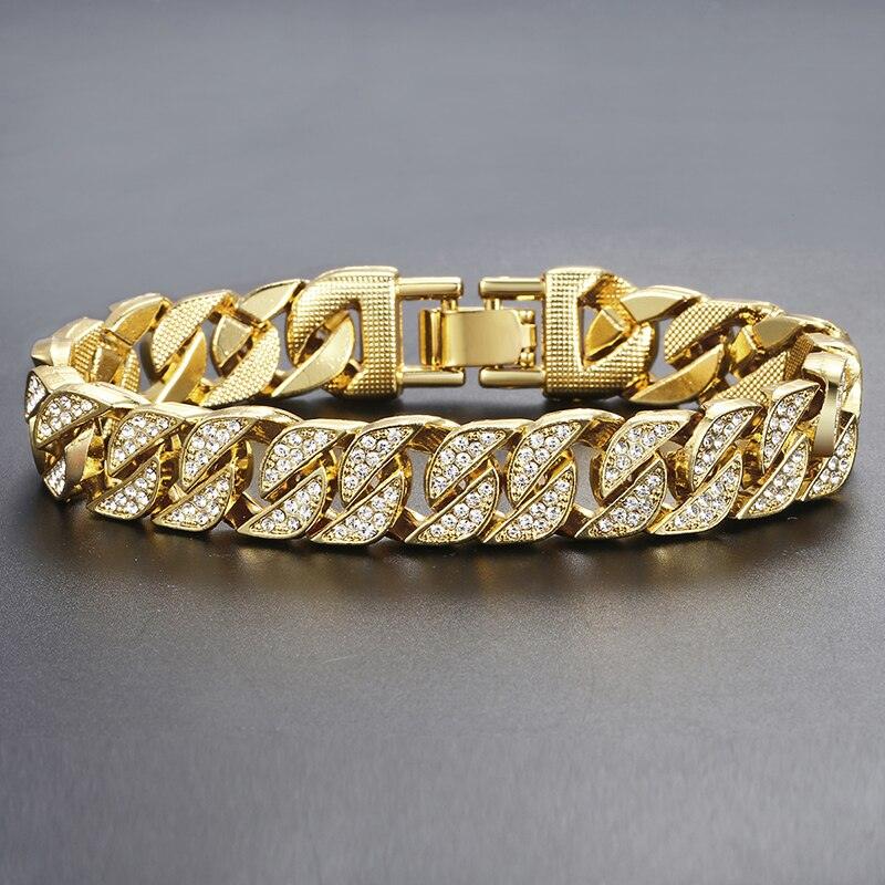 Miami Gold Curb Cuban Bracelet - fydaskepas