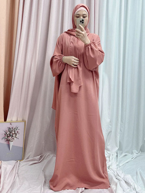 Hooded Abaya Long Dresses Women - fydaskepas