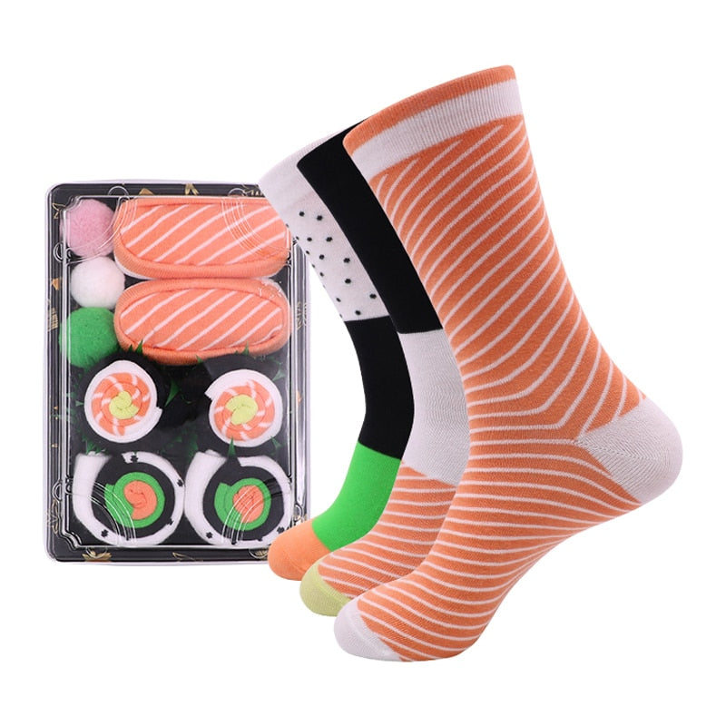 Personalized Pizza Sushi Women Socks - fydaskepas