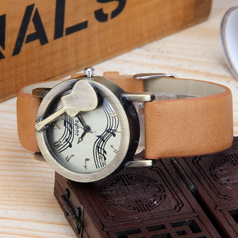 Women Fashion Tuitar Music Casual Watch - fydaskepas