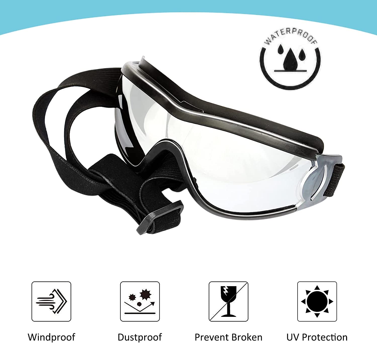 Adjustable Strap Dog Eye Protection Goggles - fydaskepas