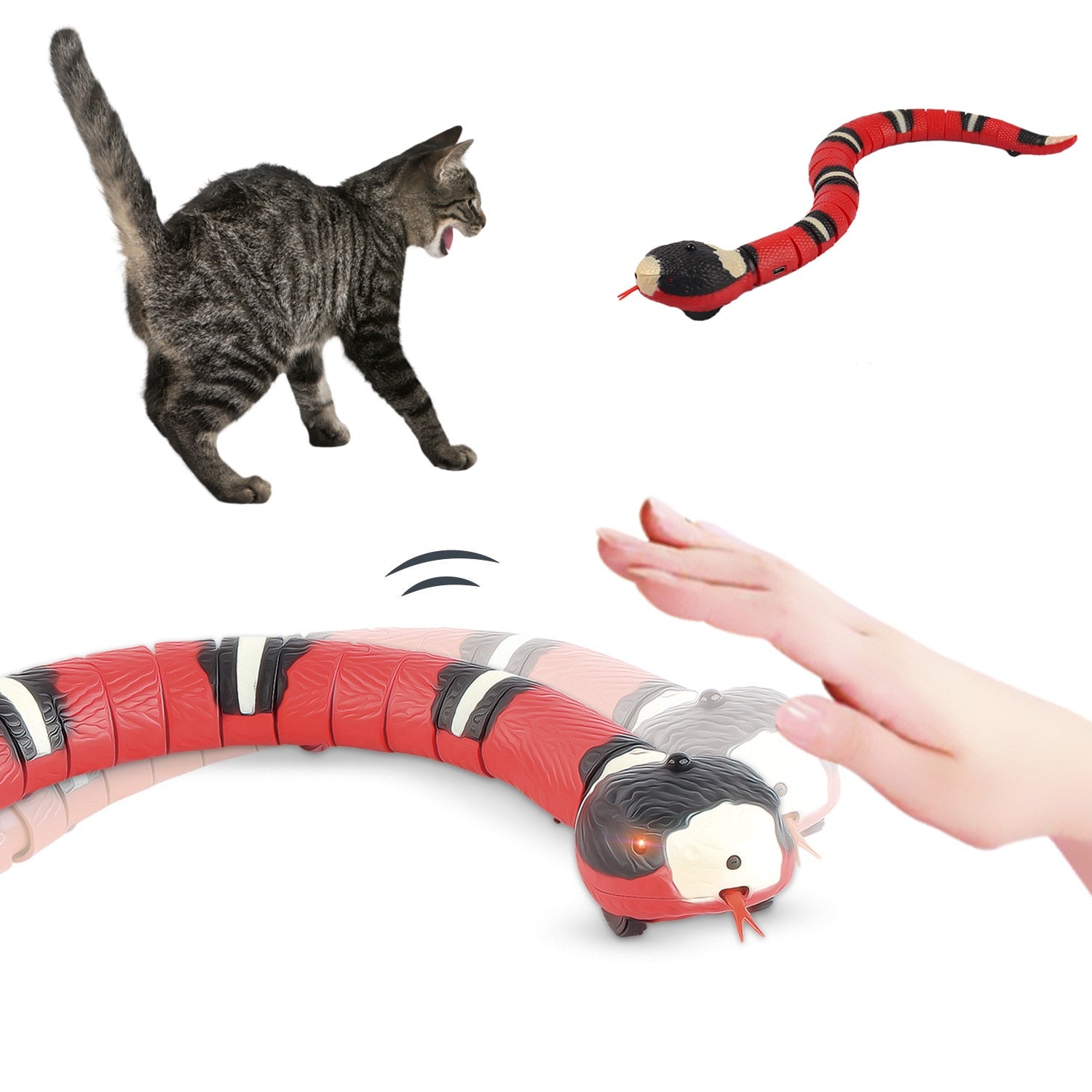 Automatic Electronic Snake Cat Toys - fydaskepas
