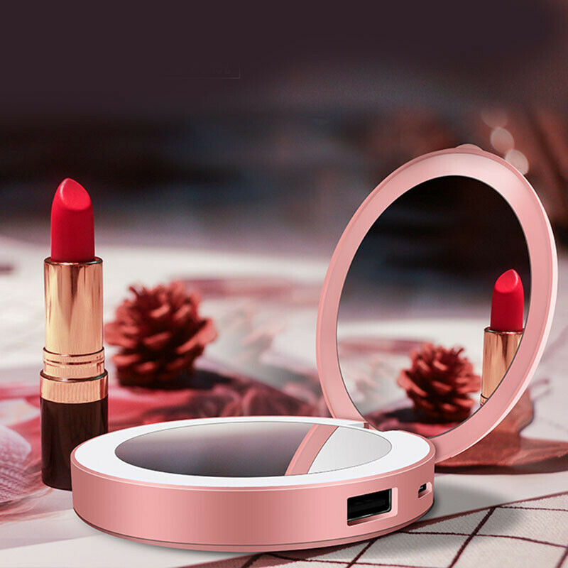 Charging Treasure Makeup Mirror With Light - fydaskepas