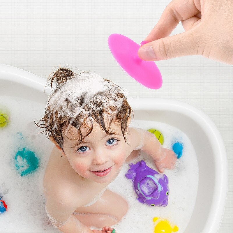 Silicone Soft Baby Bath Massage Brush - fydaskepas